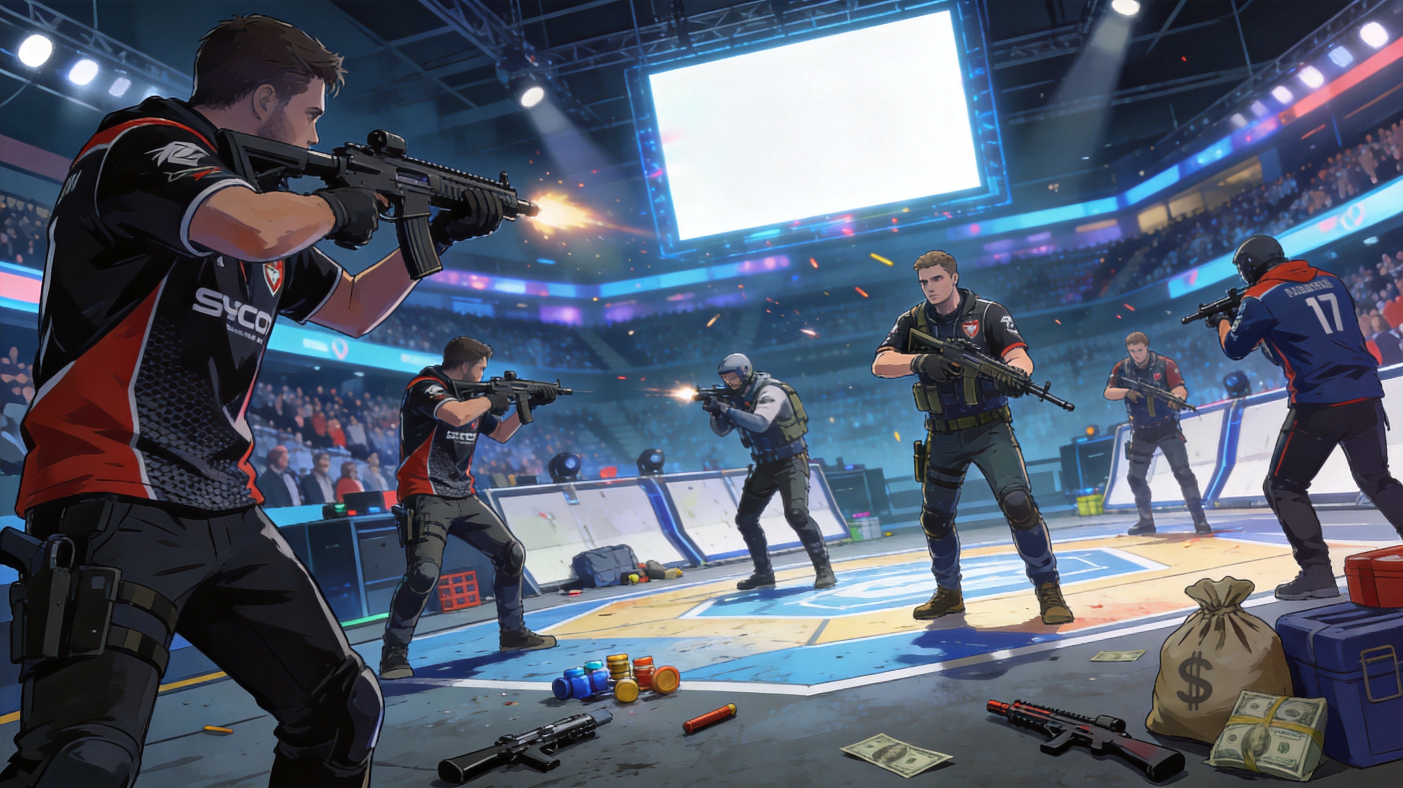 CSGO 电竞比赛回合数据场景示意